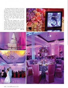 Classic Cheesecakes and Cakes featured in the Winter 2012 issue of INSIDE weddings magazine