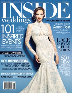 Classic Cheesecakes and Cakes featured in the Winter 2012 issue of INSIDE weddings magazine